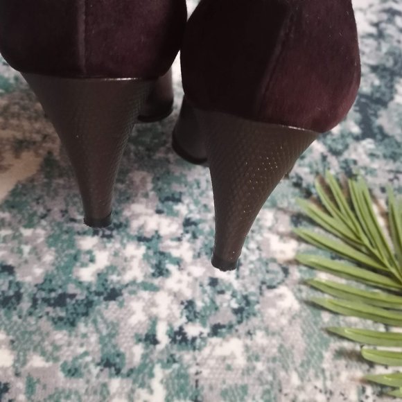 Brunomagli Dark Brown Pointy Toe Pumps Size 38 - Picture 12 of 13